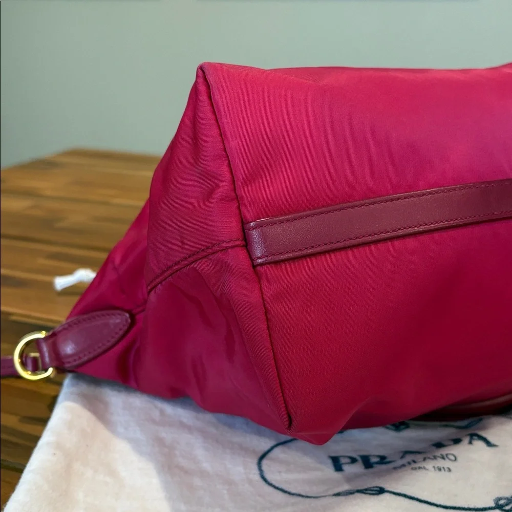 Authentic Prada Borsa Mano Ibisco Tessuto Purse with Strap - Picture 10 of 15